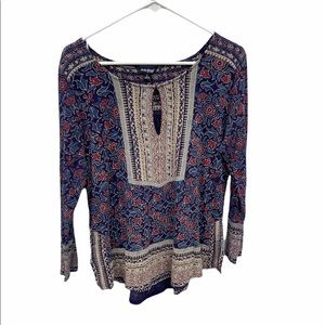 Lucky brand printed top. Large.